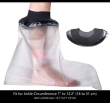 Load image into Gallery viewer, KEEFITT KT1102 Adult Foot Shower Protector, Waterproof TPU Shower Bandage and Cast Protector for Shower and Bath Watertight Protection to Broken Foot Ankle Wound and Burns Reusable