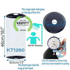KEEFITT KT1260 Adult PICC Line Shower Cover Large for Adult, PICC Line Shower Protector for Home Antibiotic IV Line Chemotherapy PICC Line