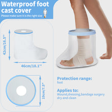 Load image into Gallery viewer, KEEFITT KT6102 Adult Foot &amp; Ankle Waterproof Foot Cast Cover for Shower Watertight Foot Protector