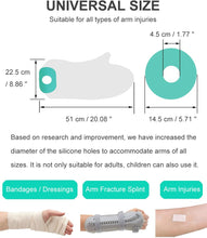 Load image into Gallery viewer, Adult Short Arm Cast Covers for Shower Reusable Comfortable Cast Protector Cast Bag for Bandages Dressings