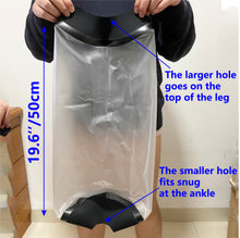 Load image into Gallery viewer, 76pcs KEEFITT KT1180-M1 Adult Knee Cast Cover for Shower Waterproof TPU Shower Bandage and Cast Protector for Knee Replacement Surgery, Wound, Burns Watertight Protection Reusable