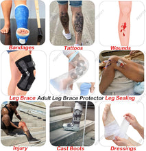 Load image into Gallery viewer, Adult Leg Cast Protector for Shower KT6105 Waterproof Shower Bandage and Cast Cover with Non-Slip Padding Bottom, Full Leg Watertight Protection to Broken Leg, Knee, Foot, Ankle Wound, Burns