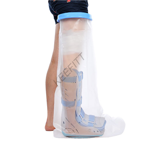 KEEFITT KT2105 Adult Full Leg Cast Cover Waterproof Shower Bandage bag 100% Reusable