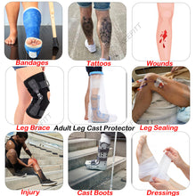 Load image into Gallery viewer, KEEFITT KT2105 Adult Full Leg Cast Cover Waterproof Shower Bandage bag 100% Reusable