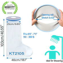 Load image into Gallery viewer, KEEFITT KT2105 Adult Full Leg Cast Cover Waterproof Shower Bandage bag 100% Reusable