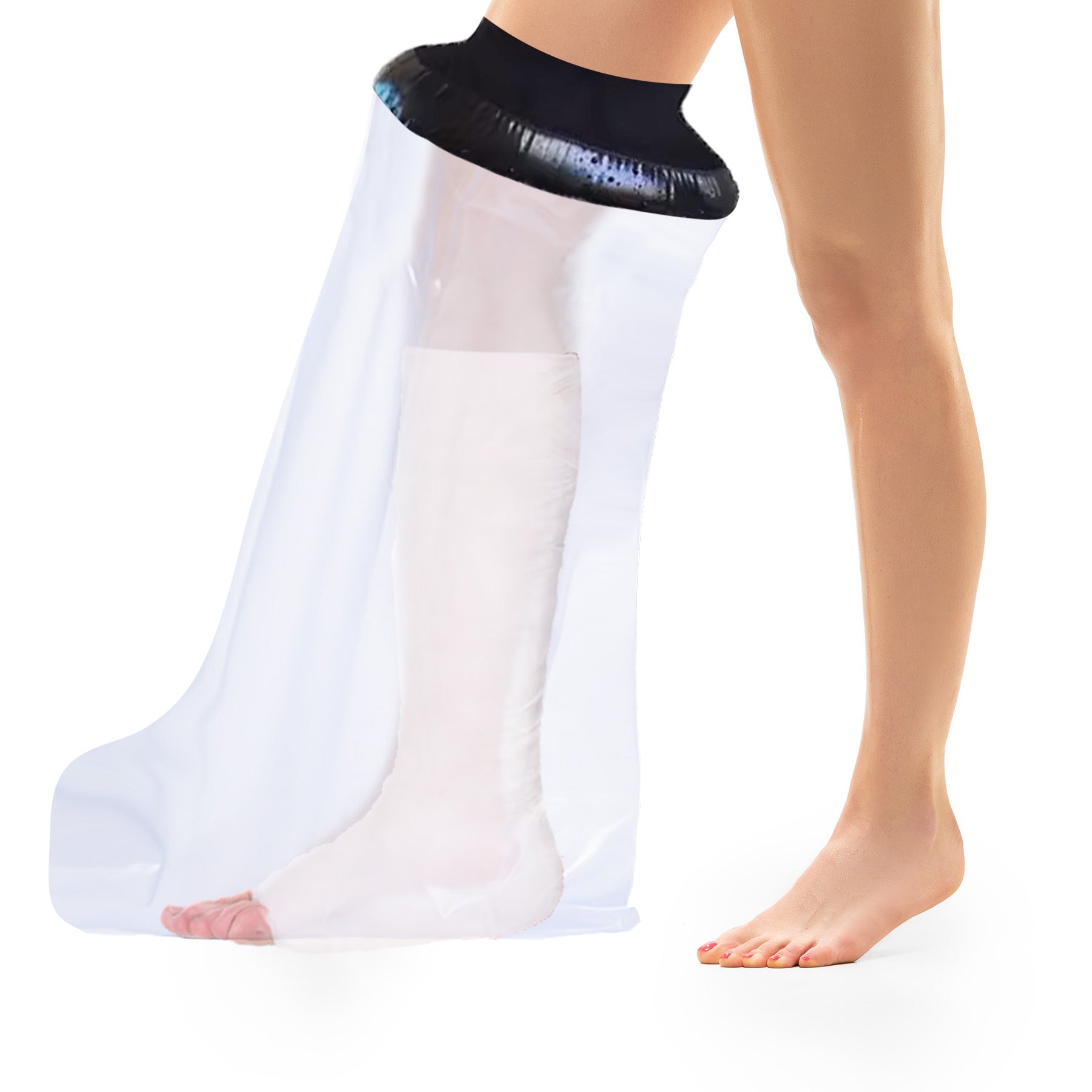 KEEFITT KT1195 Adult Short Leg Cast Cover Waterproof Shower Bandage ba