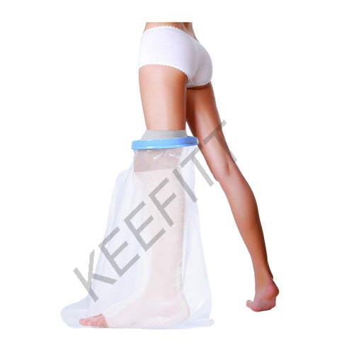 KEEFITT KT2103 Adult Short Leg Wound Cast Shower Cover Waterproof Shower Bandage bag 100% Reusable