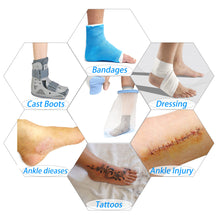 Load image into Gallery viewer, KEEFITT KT6102 Adult Foot &amp; Ankle Waterproof Foot Cast Cover for Shower Watertight Foot Protector