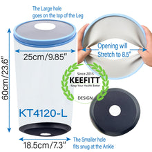Load image into Gallery viewer, KEEFITT KT4120-L Adult Knee Wound Bandage Brace Cast Shower Cover Protector Waterproof Shower bag Reusable