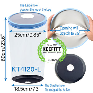 KEEFITT KT4120-L Adult Knee Wound Bandage Brace Cast Shower Cover Protector Waterproof Shower bag Reusable