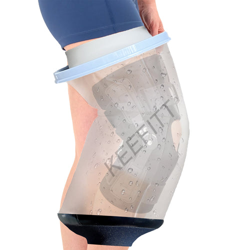 KEEFITT KT4120-L Adult Knee Wound Bandage Brace Cast Shower Cover Protector Waterproof Shower bag Reusable