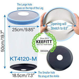 KEEFITT KT4120-M Adult Knee Wound Bandage Brace Cast Shower Cover Protector Waterproof Shower bag Reusable