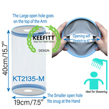 Load image into Gallery viewer, KEEFITT KT2135-M Adult PICC Line Arm Cast Cover for Shower Protector Waterproof TPU Shower Bandage and Cast Protector Shower Protection Reusable