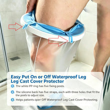Load image into Gallery viewer, 2026 New Arrival Easy Put On Extra-Wide Adult Short Leg Cast Shower Cover Protector Non-Slip For Bandage