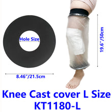 Load image into Gallery viewer, KEEFITT KT1180-L Adult Knee Cast Cover for Shower Large Size, Waterproof Knee Shower Protector for Knee Replacement Surgery, Wound, Burns Reusable New Upgraded