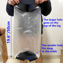 Load image into Gallery viewer, Adult Knee Cast Cover for Shower Normal Waterproof TPU Shower Bandage and Cast Protector for Knee Replacement Surgery, Wound, Burns Watertight Protection Reusable