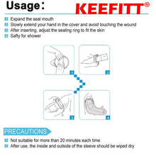 Load image into Gallery viewer, KEEFITT KT2101 Adult Arm Shower Protector Waterproof Cast Cover for Shower, Watertight Cast Shower Bag for Full Long Hand Cast, Surgery and Wound Reusable