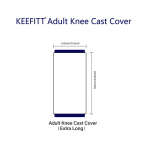KEEFITT KT1186 Adult Knee Cast Cover for Shower Extra Long Waterproof Shower Bandage and Cast Protector for Knee  Reusable Length 70CM
